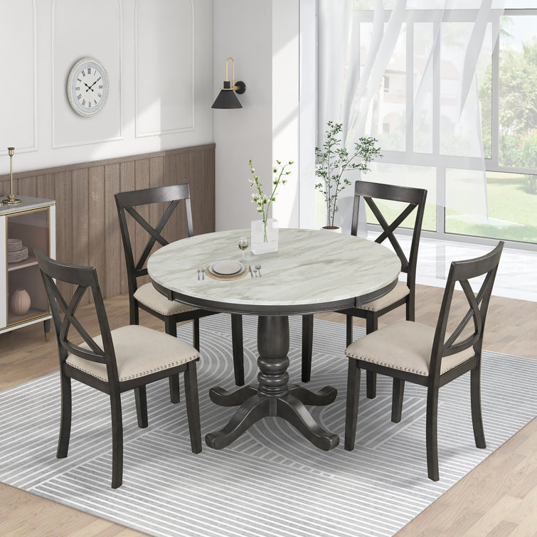 Home styles 5 best sale piece pedestal dining set